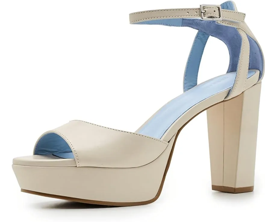 Сандалии Bernardo Valeria на платформе с высоким каблуком и регулируемым ремешком на щиколотке