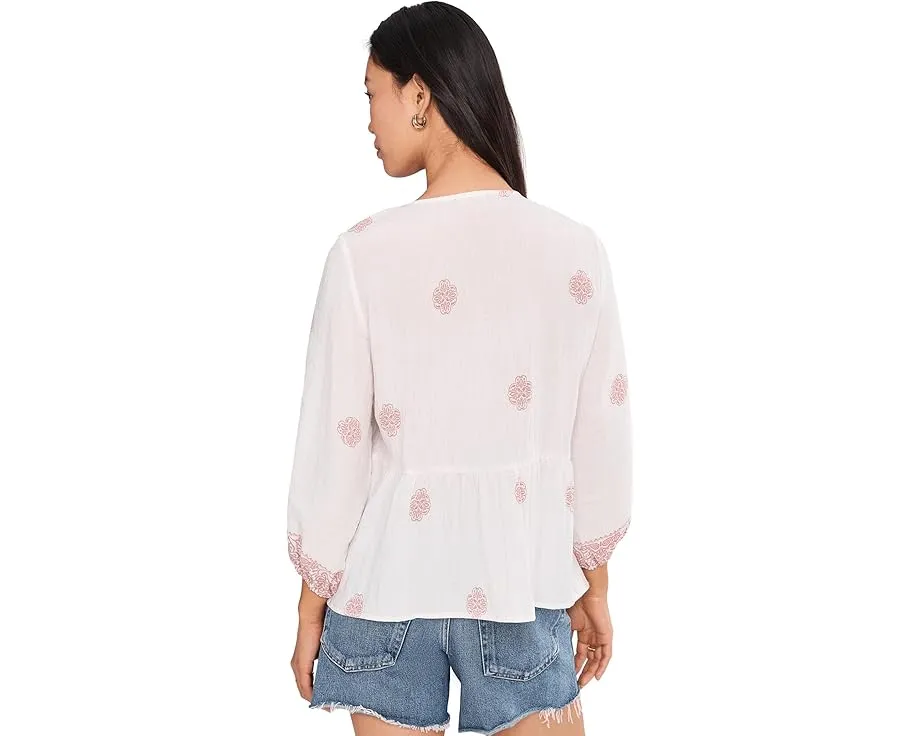 Блуза Vince Camuto в крестьянском стиле с завязкой на шее