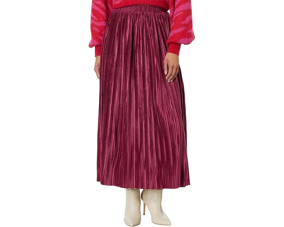 Юбка миди en saison Rozlyn с плиссировкой и эластичным поясом