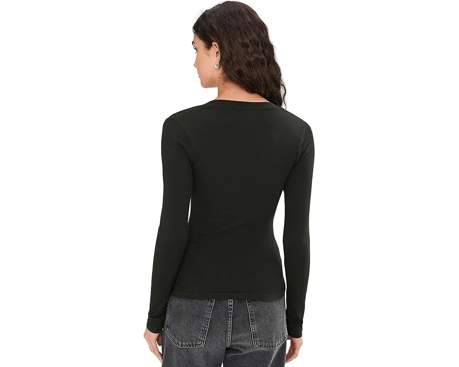 Free People Wide Awake Layering топ для многослойности с круглым вырезом