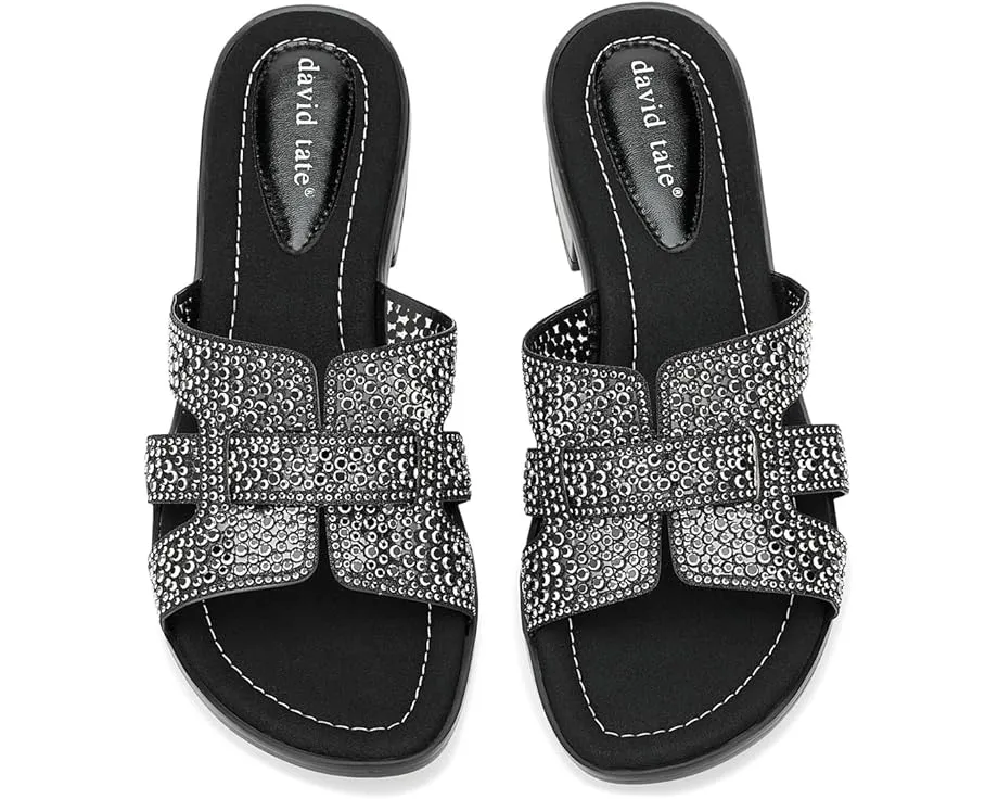 Сандалии David Tate Cristal с кристаллами и каблуком