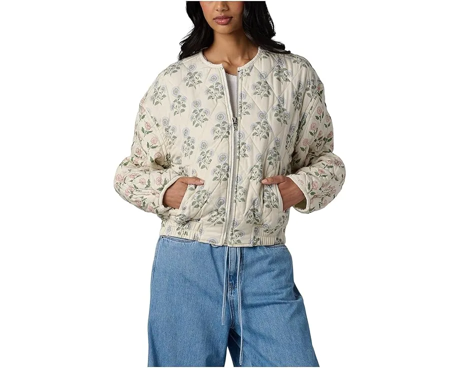 Куртка-бомбер Blank NYC Block Party стеганая с цветочным принтом