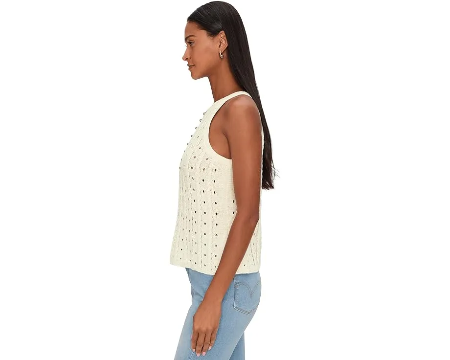 Топ Foster Sweater Tank с ажурной вязкой и планкой на пуговицах от Splendid