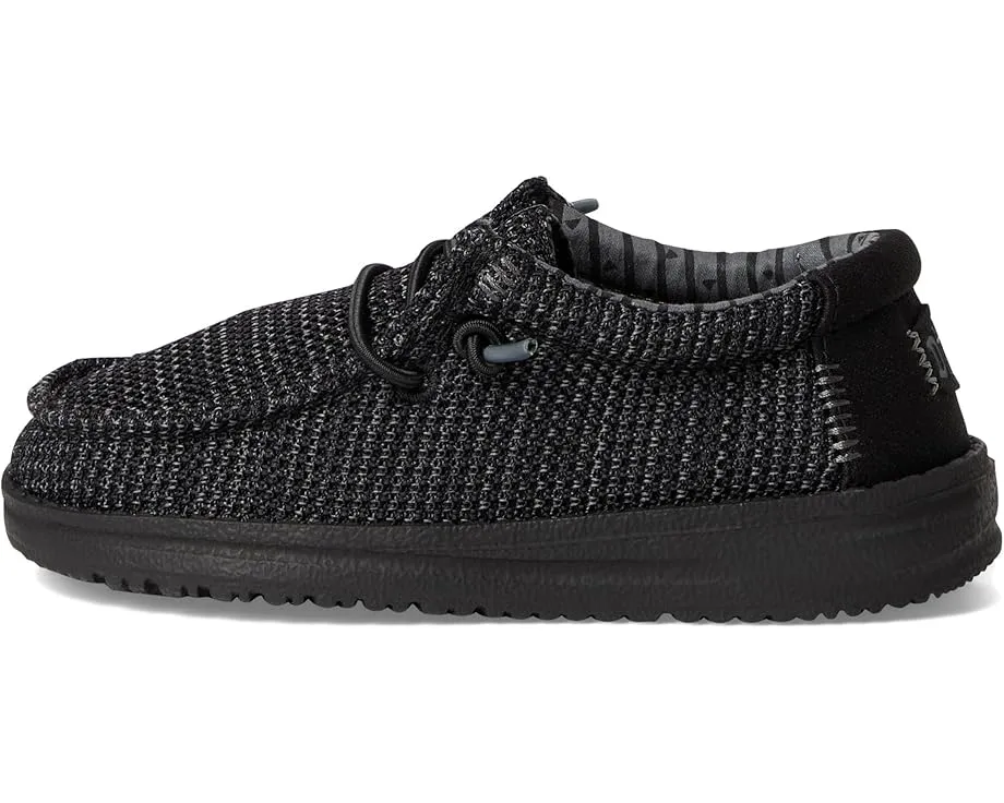 Детские слипоны Hey Dude Wally Stretch Sox с эластичными шнурками