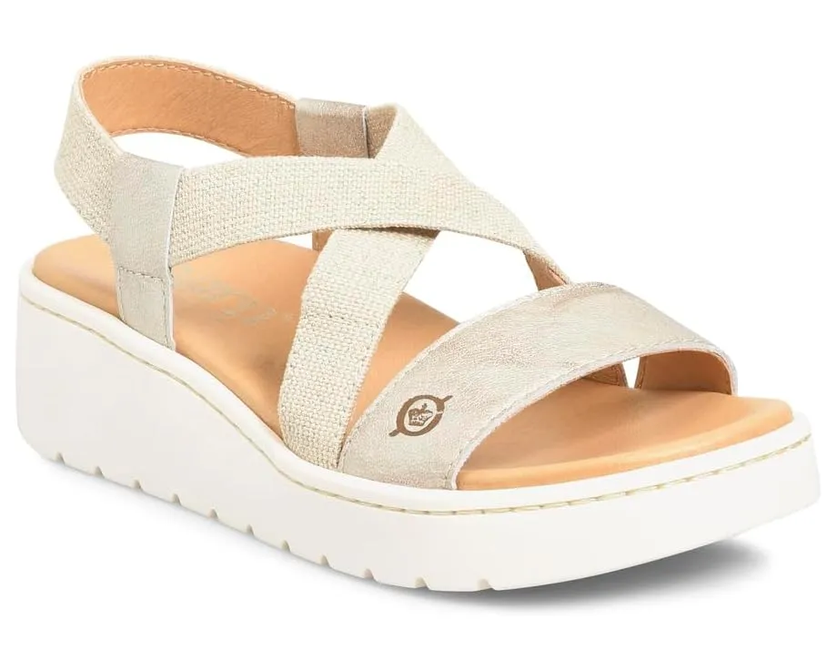 Босоножки Born Kasady на платформе с клиновидным каблуком и стелькой из ткани