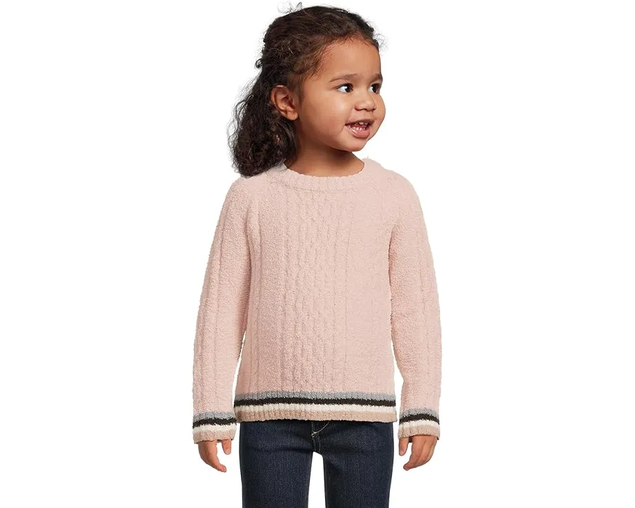 Детский свитер Barefoot Dreams CozyChic Sporty Rib Cable с рельефным узором