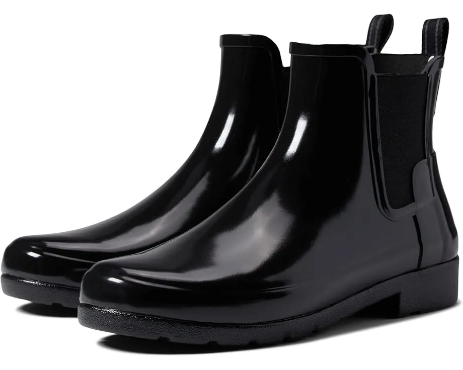Сапоги Hunter Refined Chelsea Gloss водостойкие с эластичной вставкой