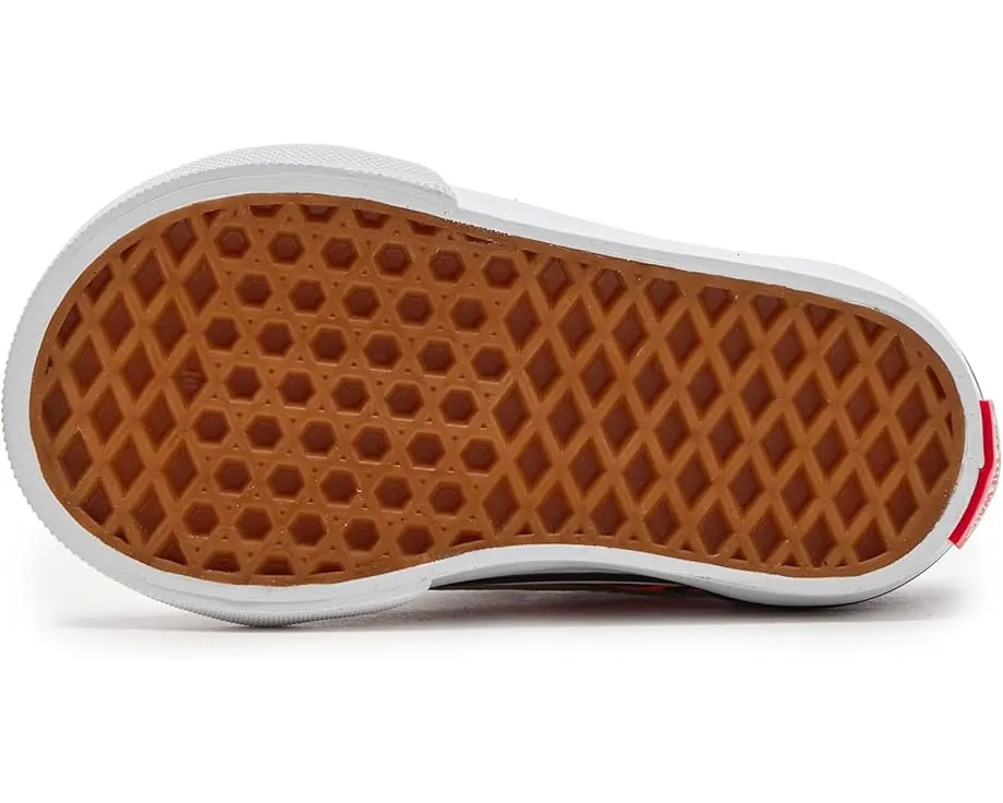 Vans Kids Old Skool V детские кеды с боковой полосой и липучками