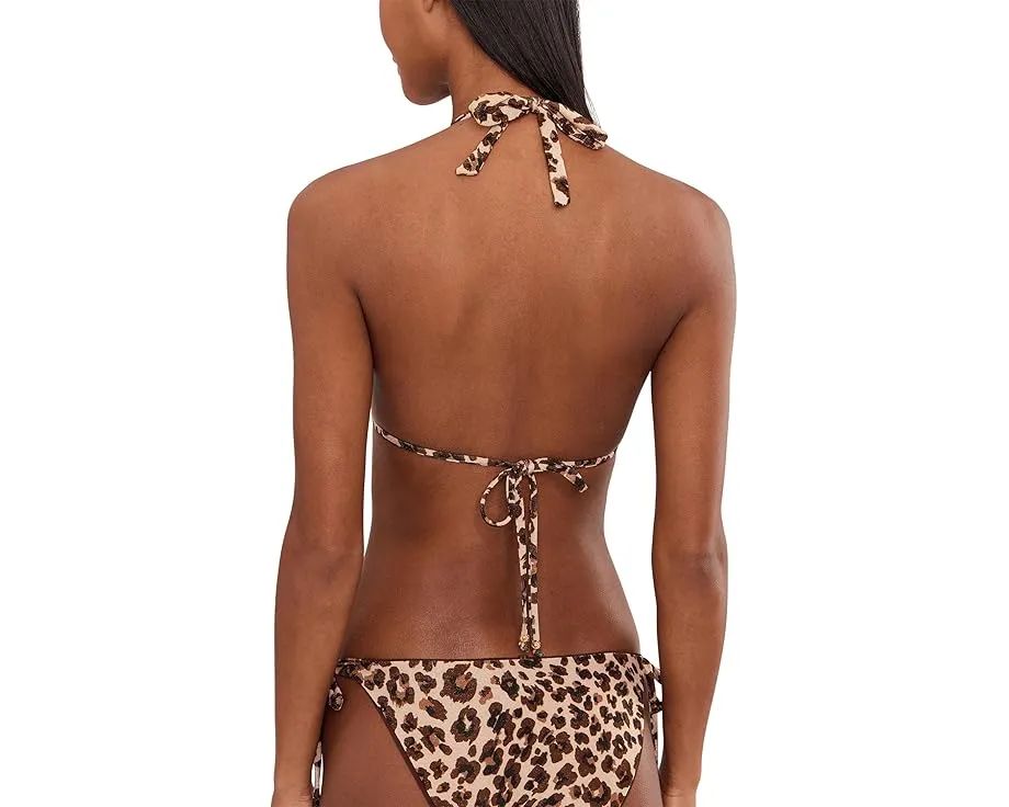 Верх для купальника Safari Leopard Cheryl Reversible Triangle от BECCA