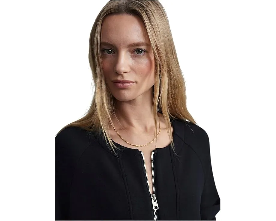 Кардиган Varley Augusta Zip Through свободного кроя из мягкой ткани DoubleSoft