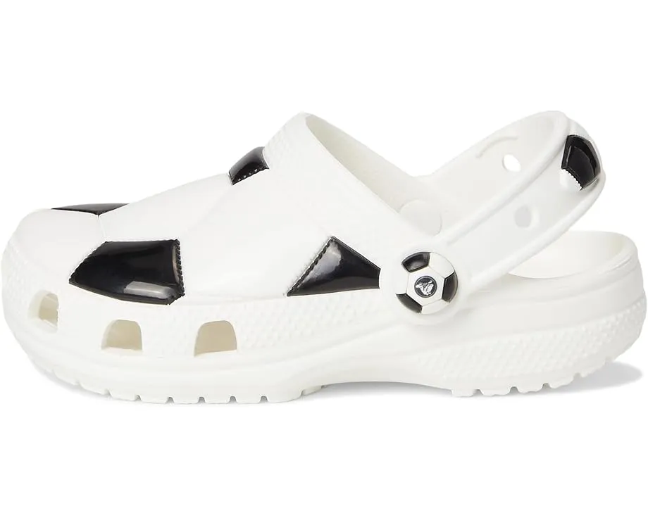 Crocs спортивные сабо Classic для малышей с футбольным принтом