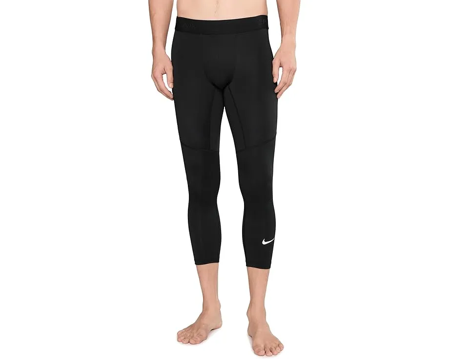 Nike Pro Dri FIT лосины 3/4 для фитнеса с боковым карманом