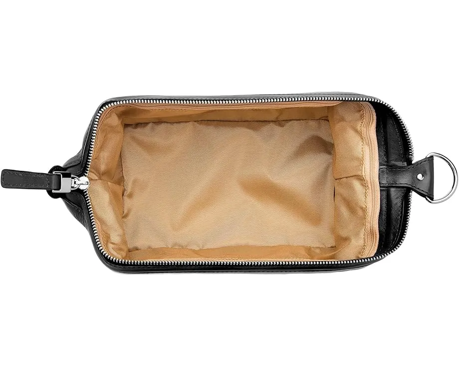 Дорожная косметичка Bosca на 10 дюймов из состаренной кожи с крючком