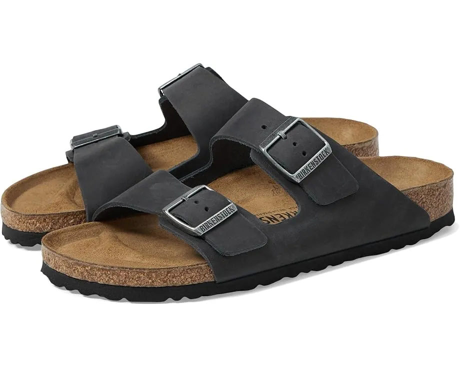 Birkenstock Сандалии Arizona из промасленной кожи с пробковой стелькой