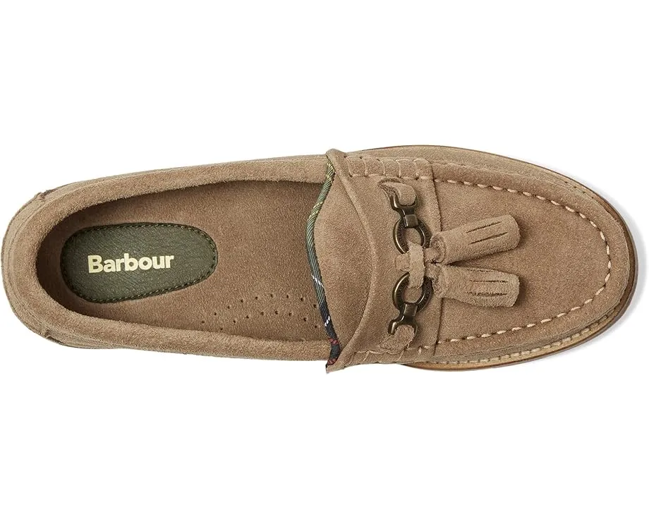 Лоферы Barbour Jen из замши с кисточкой и квадратным каблуком