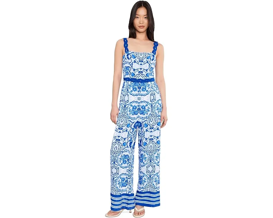 Комбинезон Printed с квадратным вырезом от Adrianna Papell