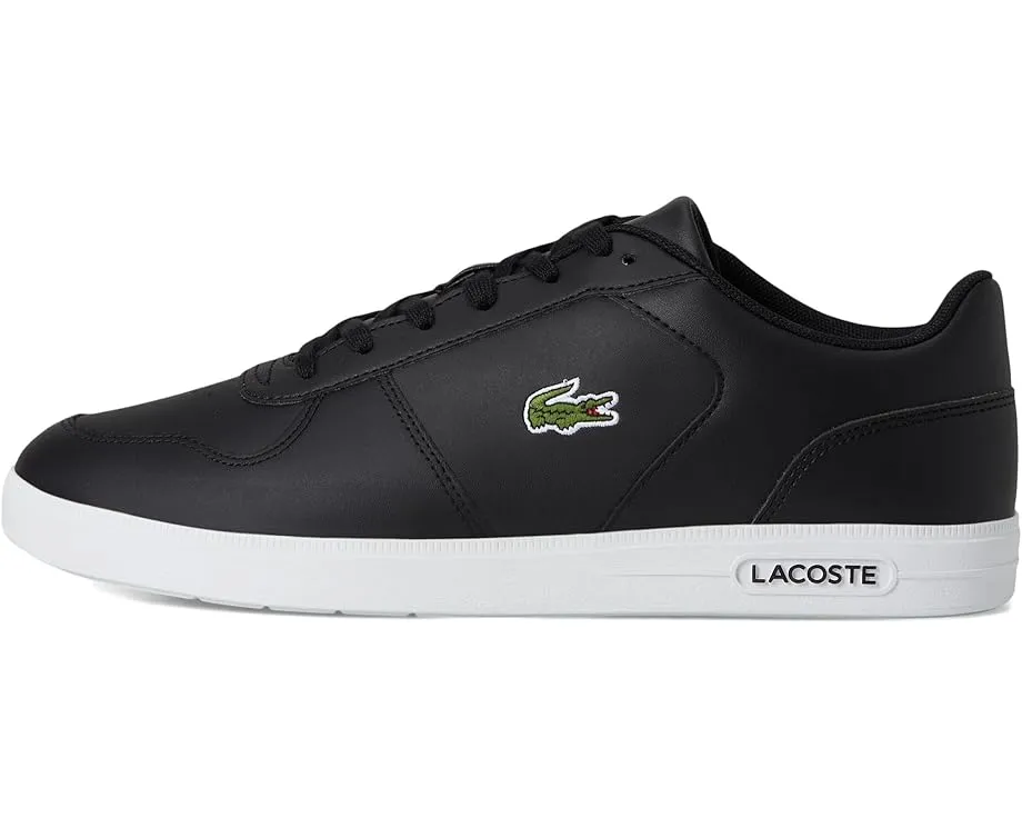 Кроссовки T-base из кожи с вышитым крокодилом Lacoste