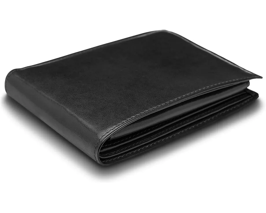 Кошелек для карт Bosca с отстегивающимся ID-футляром из состаренной кожи