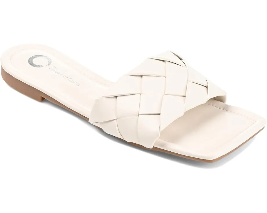 Сандалии Journee Collection Cassay с квадратным носком и низким каблуком