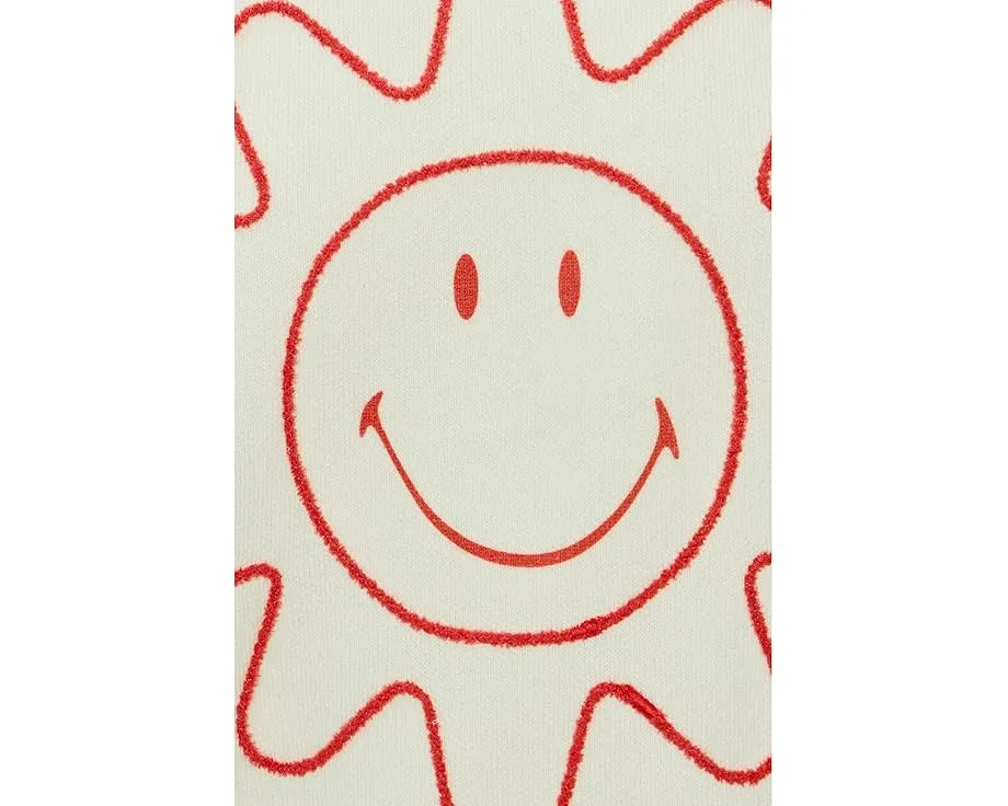 Свитер Barefoot Dreams CozyChic Ultra Lite Cotton с аппликацией улыбающегося солнца и звезд