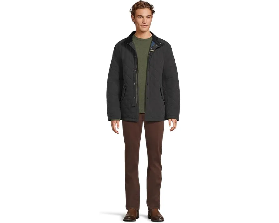 Свитер Barbour Essential Patch из чистой шерсти мериноса с кожаными заплатками