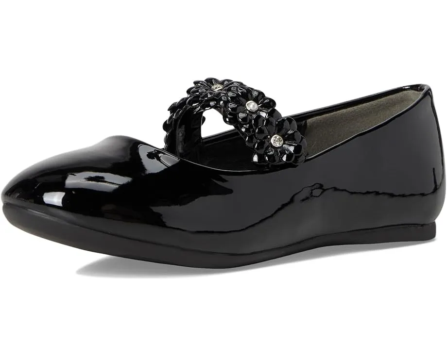 Балетки Rozy для девочек с эластичным ремешком и декором