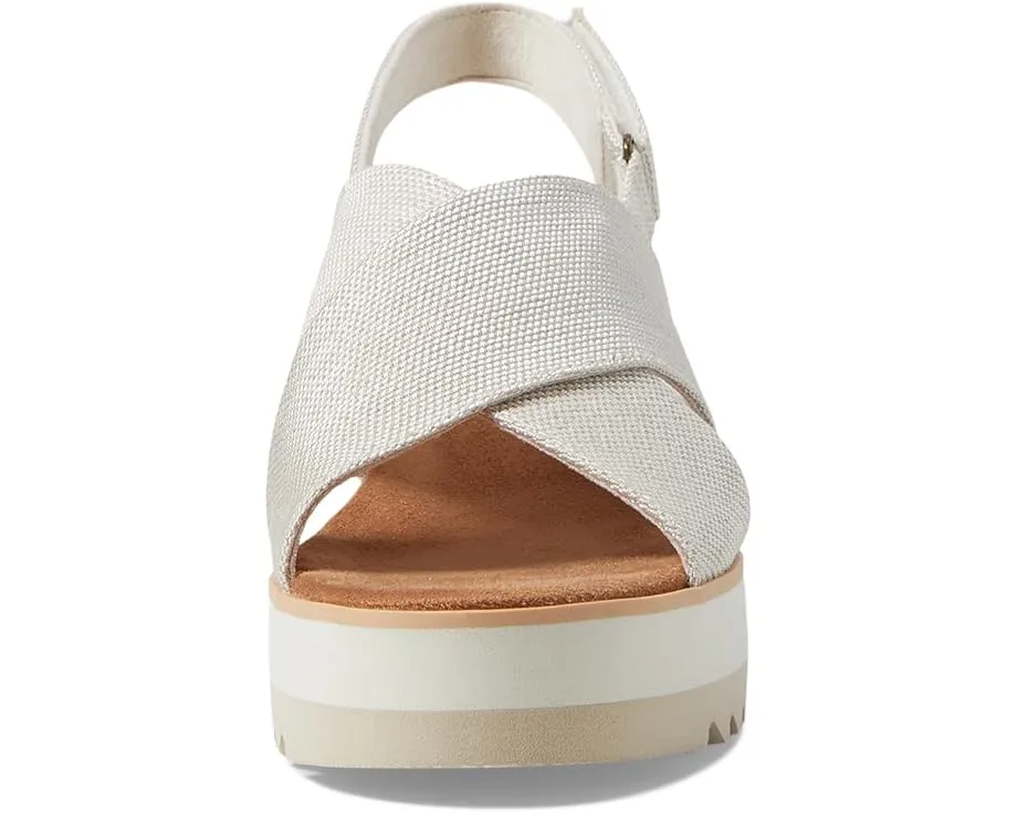 Босоножки TOMS Diana Crossover на платформе с перекрещенными ремешками