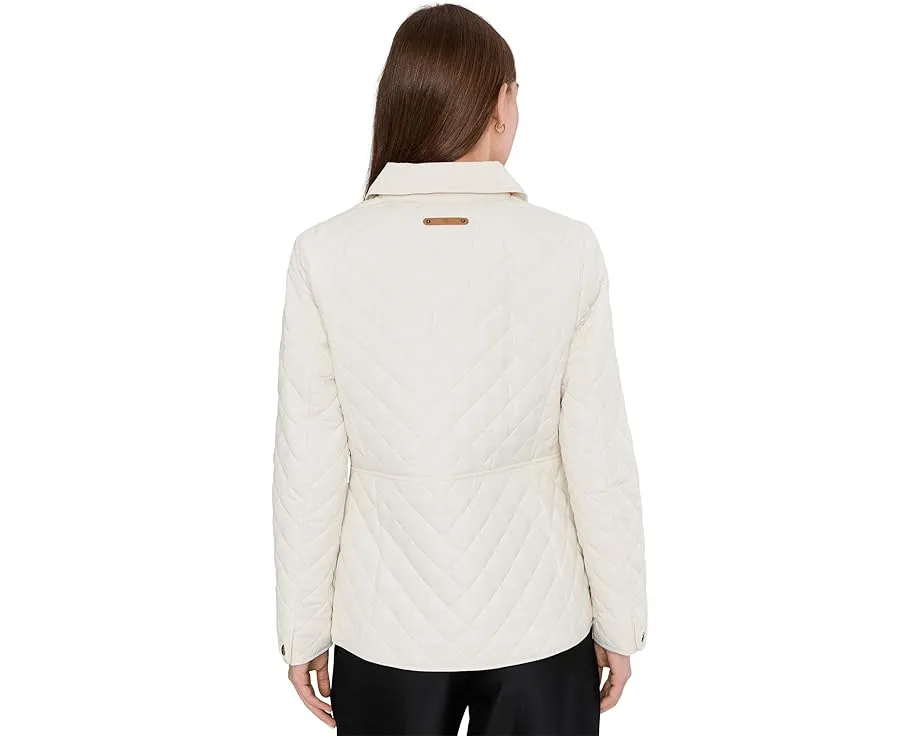 Куртка Lauren Ralph Lauren Blazer Quilt Contrast Lrl Embroid с утеплением и логотипом