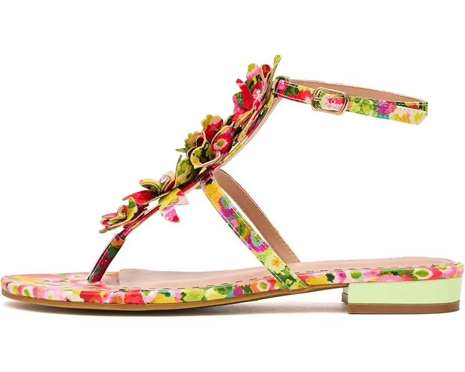Босоножки Kenedy с цветочными аппликациями и ремешком от Blue by Betsey Johnson
