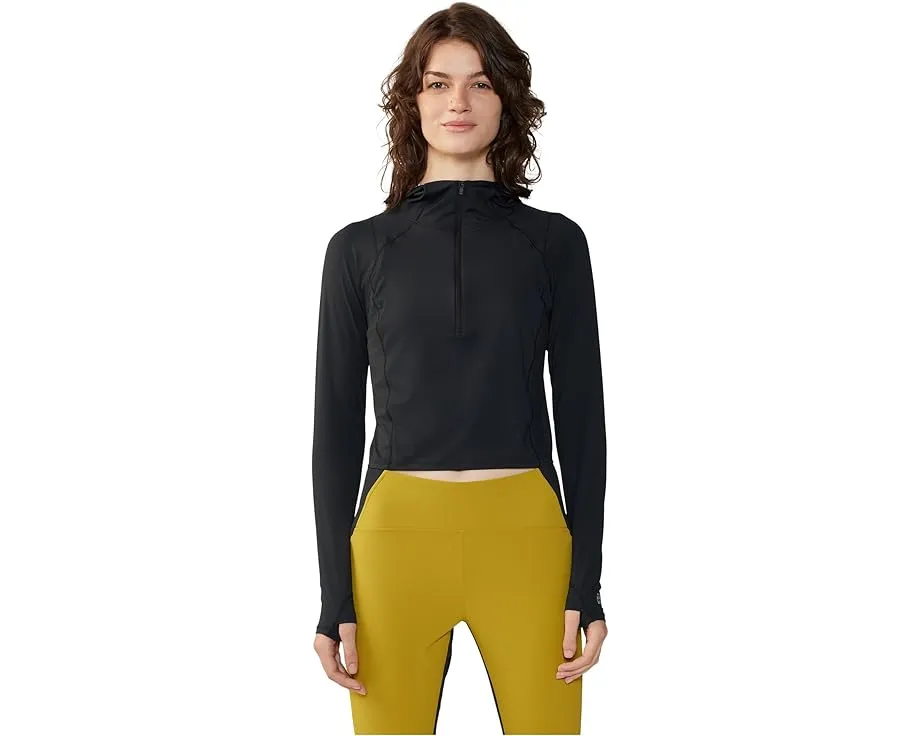 Кроп-худи Mountain Hardwear Crater Lake Crop Zip с защитой UPF 50