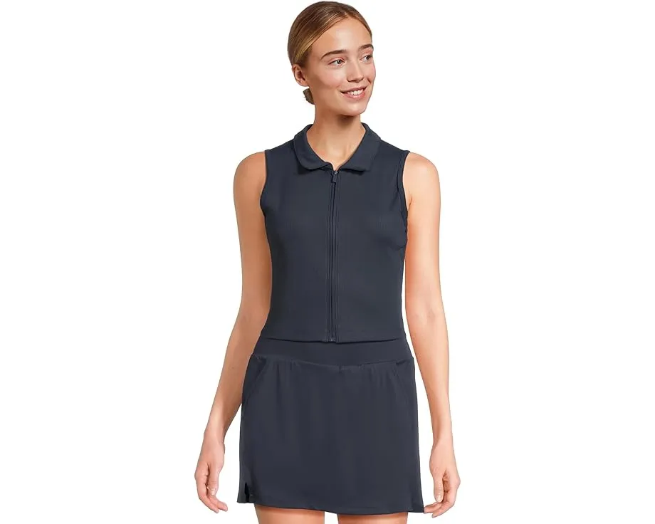 Безрукавка-поло TravisMathew Midline с молнией и ребристой отделкой