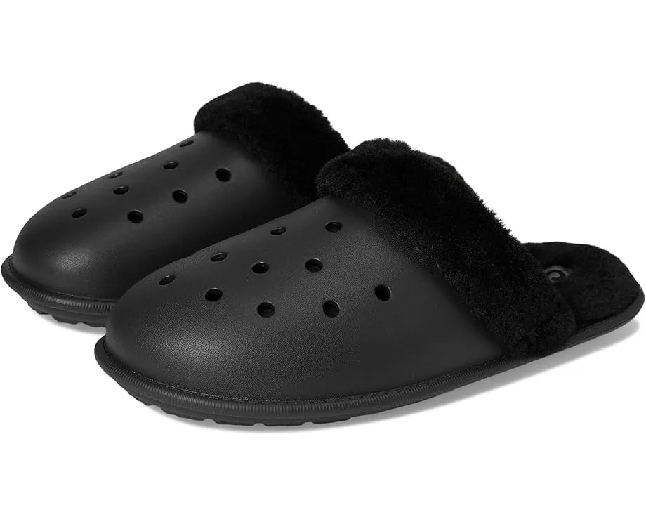 Домашние тапочки Crocs Classic Fuzz Scuff с искусственным мехом