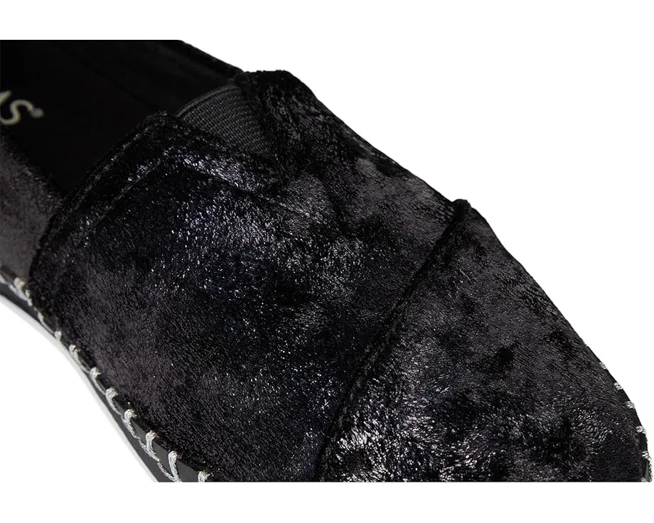 Тапочки TOMS Alpargata Leather Wrap с клетчатым верхом и искусственным мехом