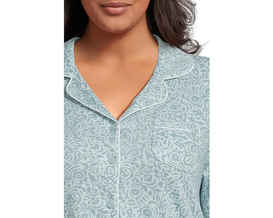 Комплект пижамы Karen Neuburger Plus Size с длинным рукавом и принтом