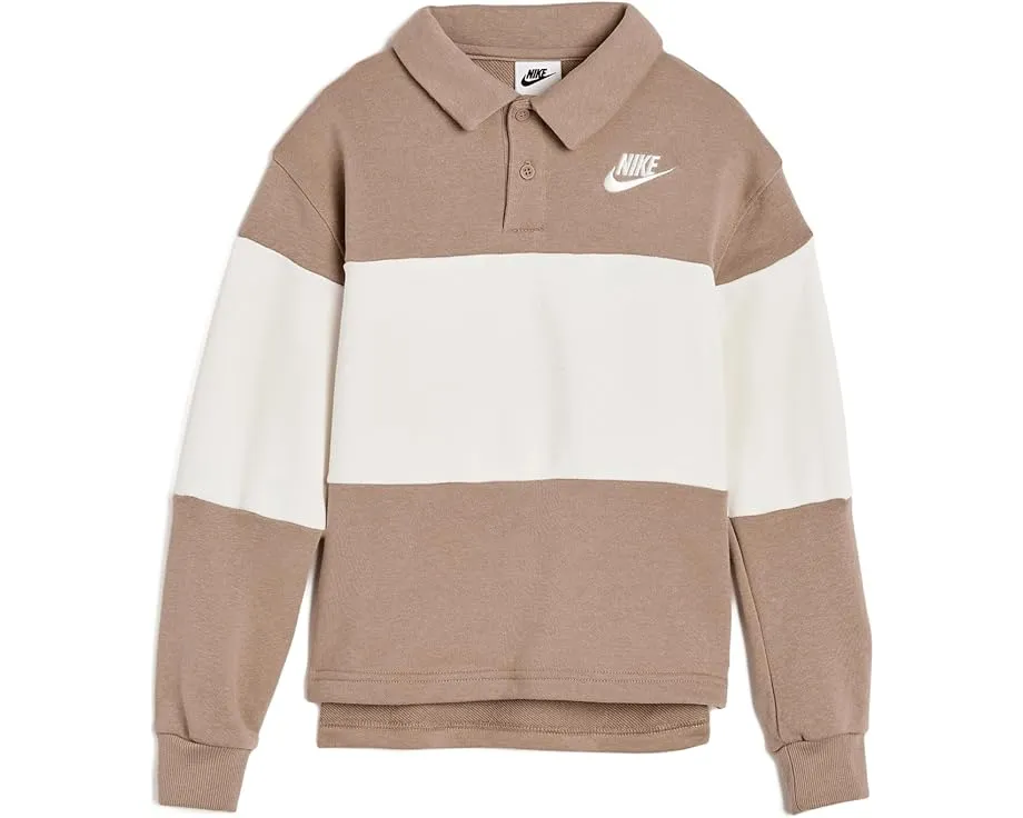 Поло Nike Futura с длинным рукавом на пуговицах