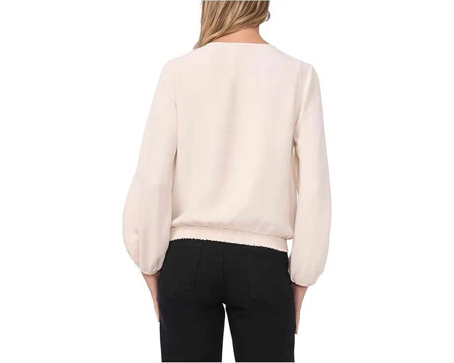 Свитер с длинным рукавом и полузастежкой Vince Camuto