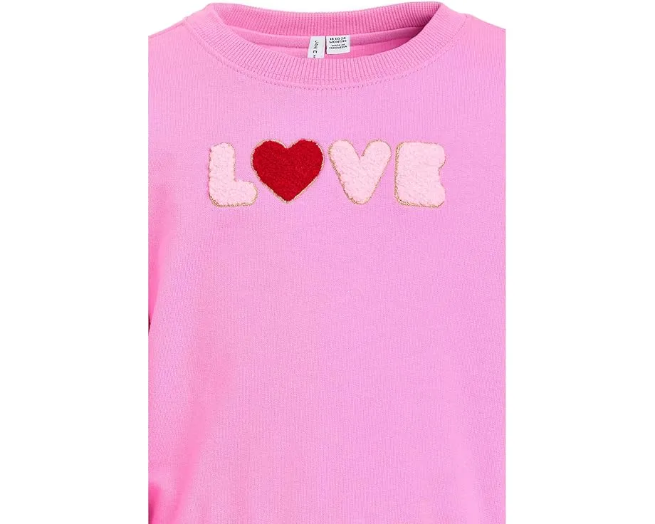 Толстовка с вышивкой Love Janie and Jack для малышей с длинными рукавами