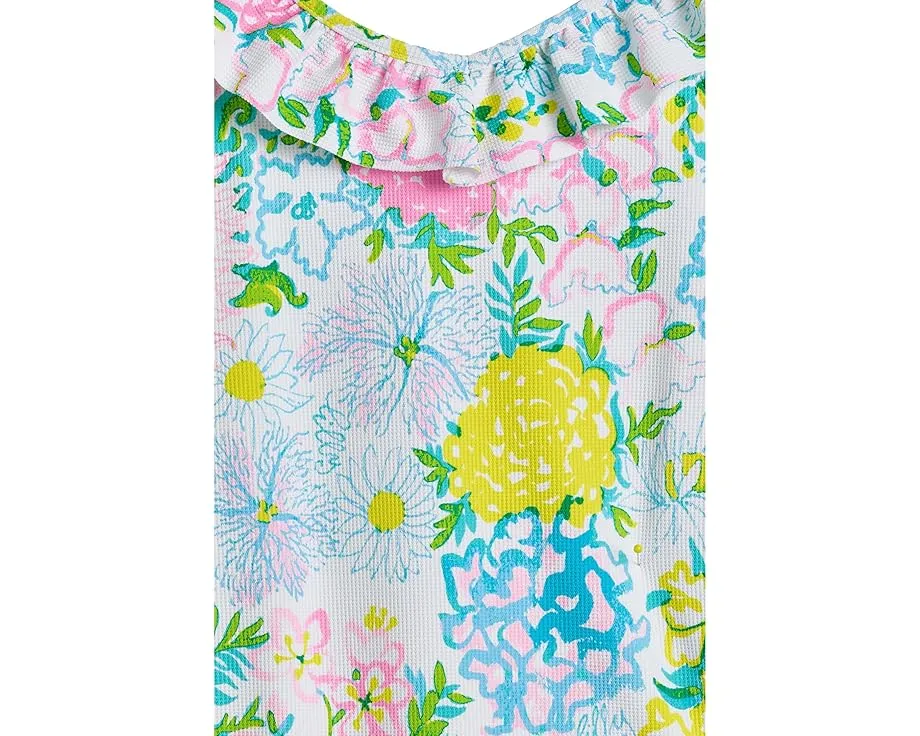 Купальник Lilly Pulitzer Kids Janah с защитой UPF 50+ и оборкой для девочек