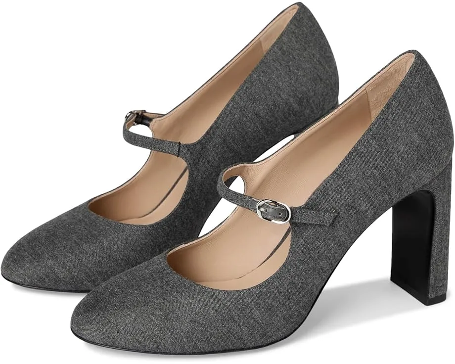 Stuart Weitzman Туфли Babette Mary Jane 85 с ремешком и миндалевидным мысом