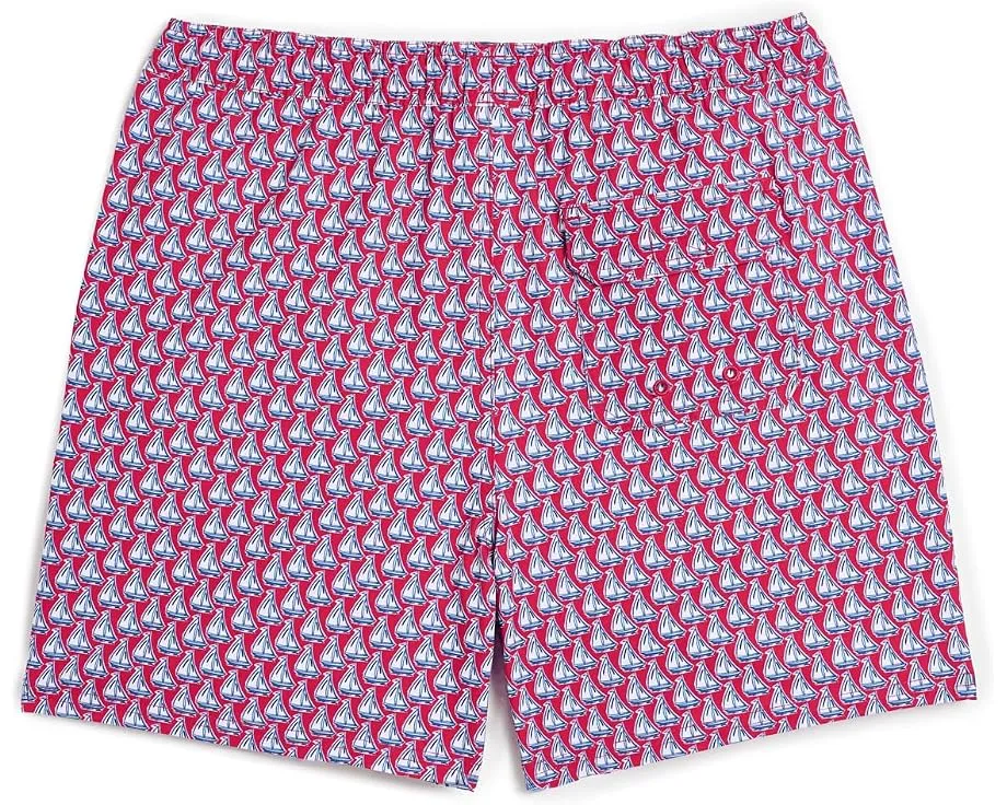 Детские плавки Printed Chappy Trunks от Vineyard Vines Kids с сетчатой подкладкой
