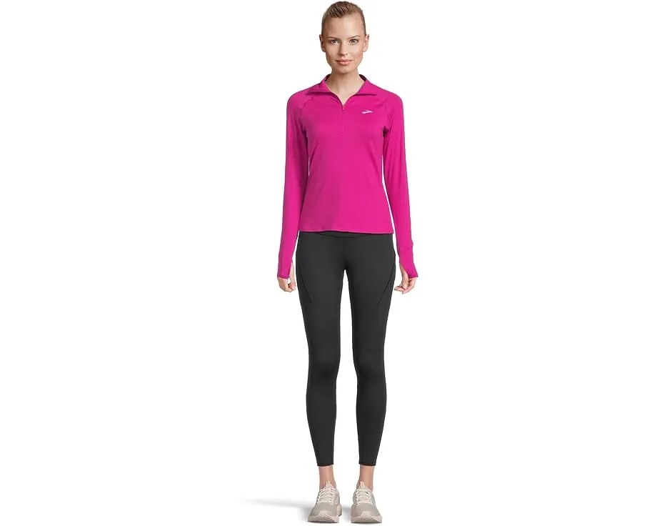 Куртка Brooks Dash 1/2 Zip 3.0 с воротником и светоотражающим брендингом