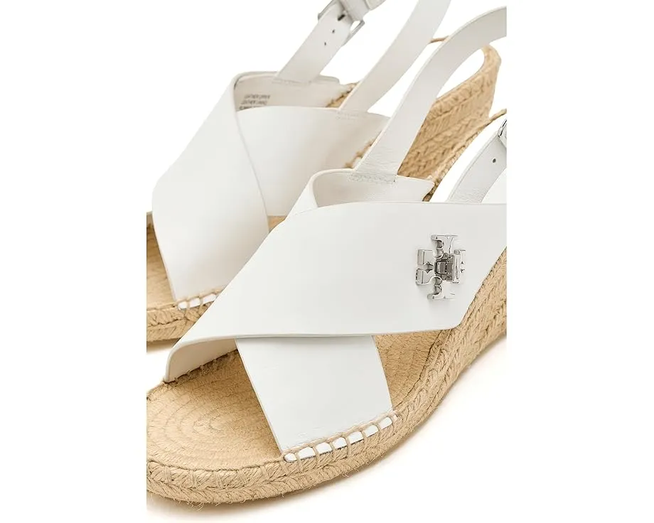 Эспадрильи на танкетке 85mm Turnlock Wedge от Tory Burch с перекрестными ремешками
