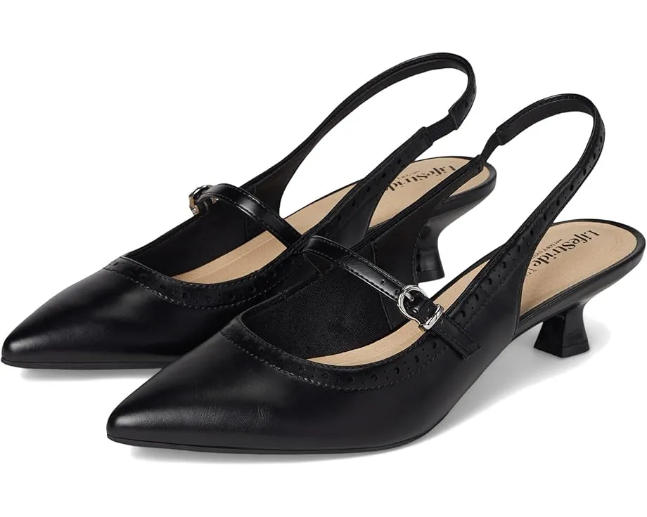 LifeStride Туфли Marilyn Slingback на низком каблуке с переработанными материалами