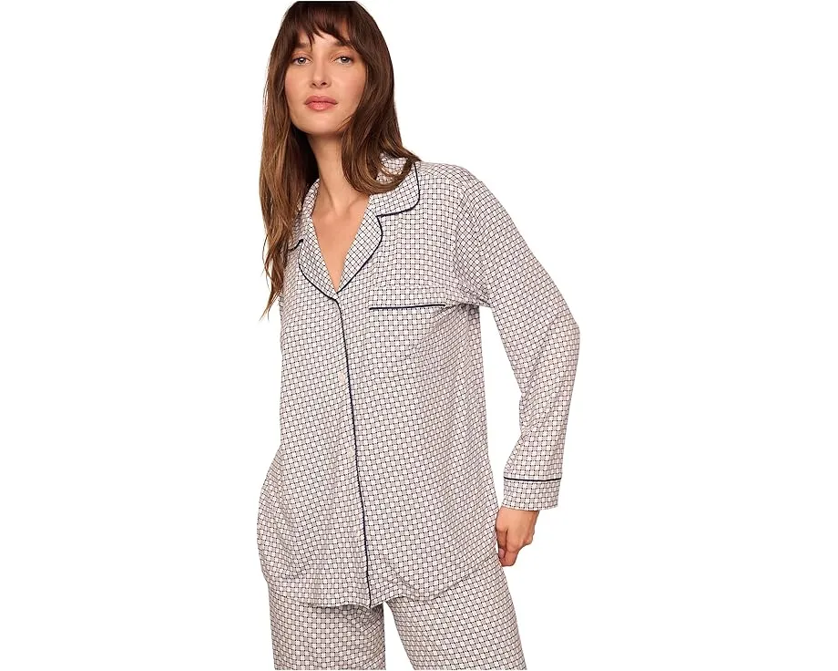 Eberjey Длинный комплект пижамы Gisele Printed из вискозы