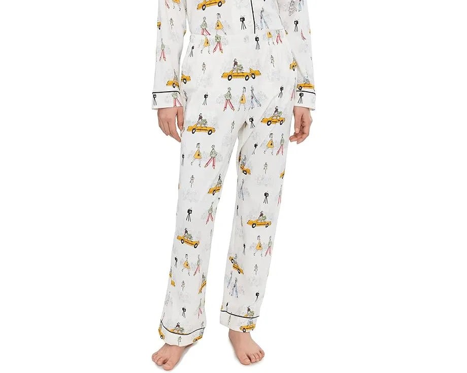 Комплект пижамы Bedhead PJs Classic с длинными рукавами из хлопкового трикотажа