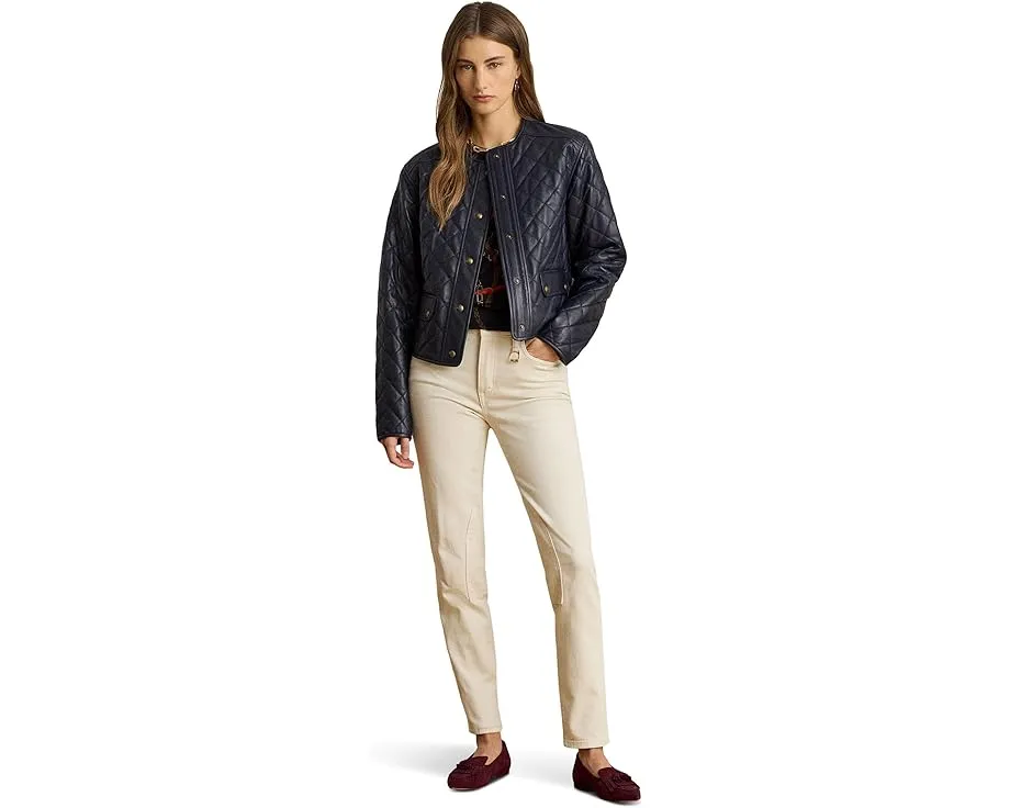 Джинсы Lauren Ralph Lauren с высокой посадкой и зауженным низом