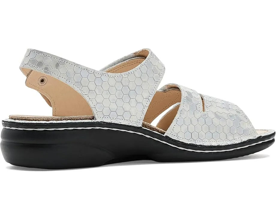 Сандалии Finn Comfort Gomera-S Bianco Esandra с кожаным верхом и регулируемыми ремешками