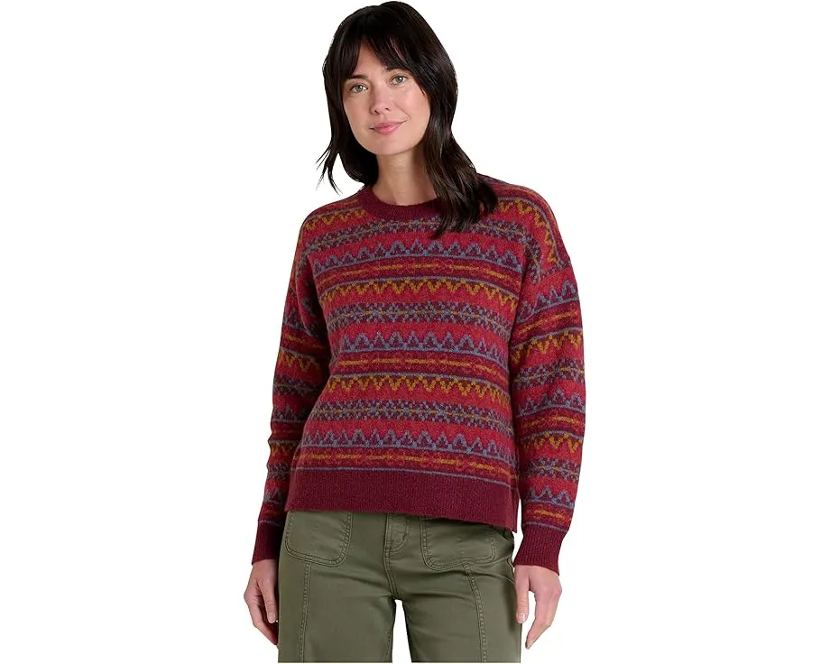 Свитер Wasatch Crew с оверсайз посадкой и рельефной резинкой Toad&Co