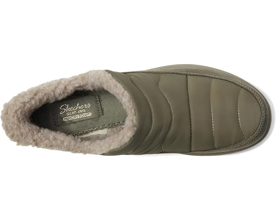 SKECHERS Cozy Escape тапочки без шнуровки с утеплением из искусственного меха и стелькой Memory Foam