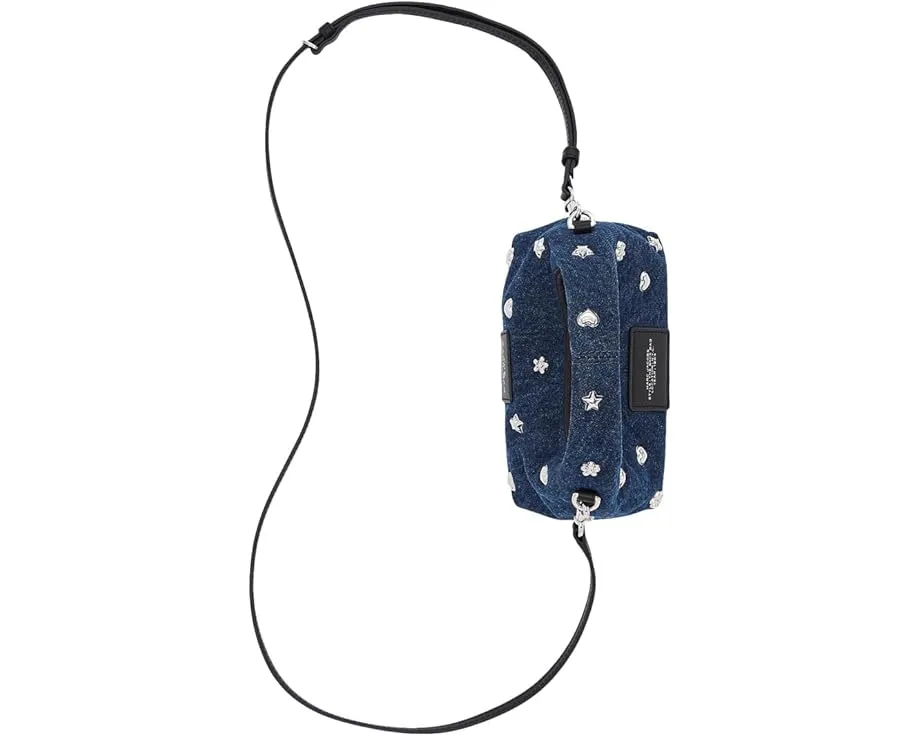 Микро сумка кроссбоди Mini Icon Stud Denim Micro с заклепками Marc Jacobs